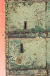 Vintage Cream Metal Storage Chest