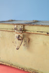 Vintage Cream Metal Storage Chest