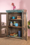 Vintage Teal & Cream Cabinet <p>W:100cm D:57cm H:147cm </p>