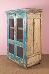 Vintage Teal & Cream Cabinet <p>W:100cm D:57cm H:147cm </p>