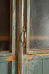 Slate Blue Vintage Jali Cupboard <p>W:71cm D:39cm H:129cm </p>