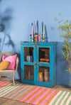 Blue Vintage Cabinet <p>W:81cm D:25cm H:102cm </p>