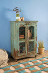 Slate Blue Vintage Cabinet <p>W:81cm D:47cm H:121cm </p>