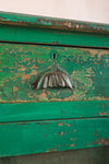 Vintage Green Wooden Jali Cupboard <p>W:89cm D:43cm H:109cm </p>