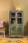 Vintage Green Wooden Cabinet <p>W:71cm D:45cm H:134cm </p>