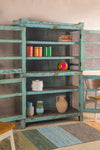 Vintage Blue Jali Cupboard <p>W:125cm D:44cm H:184cm </p>