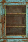 Vintage Blue Jali Cupboard <p>W:125cm D:44cm H:184cm </p>