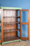 Turquoise Vintage Display Cabinet <p>W:99cm D:50cm H:162cm </p>
