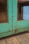 Turquoise Vintage Display Cabinet <p>W:99cm D:50cm H:162cm </p>