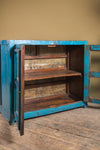 Vintage Blue Wooden Cabinet <p>W:100cm D:42cm H:87cm </p>