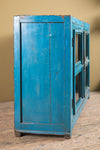 Vintage Blue Wooden Cabinet <p>W:100cm D:42cm H:87cm </p>