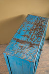 Vintage Blue Wooden Cabinet <p>W:100cm D:42cm H:87cm </p>