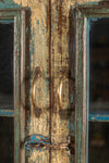 Vintage Blue Cabinet with Shelves <p>W:90cm D:56cm H:173cm </p>