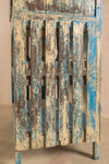 Vintage Blue Cabinet with Shelves <p>W:90cm D:56cm H:173cm </p>