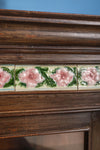 Vintage Wooden Dresser with Tiles <p>W:100cm D:39cm H:201cm </p>