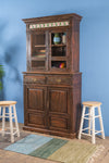 Vintage Wooden Dresser with Tiles <p>W:100cm D:39cm H:201cm </p>