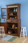 Vintage Wooden Dresser with Tiles <p>W:100cm D:39cm H:201cm </p>