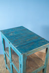 Blue Vintage Display Cabinet <p>W:75cm D:47cm H:92cm </p>