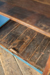 Blue Vintage Display Cabinet <p>W:75cm D:47cm H:92cm </p>