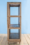 Cream Vintage Glazed Cabinet <p>W:77cm D:51cm H:145cm </p>