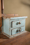 Pale Blue Vintage Dressing Unit with Mirror <p>W:99cm D:43cm H:165cm </p>