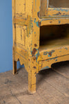 Yellow Vintage Cabinet with Shelves <p>W:144cm D:31cm H:131cm </p>