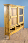 Yellow Vintage Cabinet with Shelves <p>W:144cm D:31cm H:131cm </p>