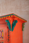 Orange Vintage Temple Style Cupboard <p>W:170cm D:87cm H:194cm </p>