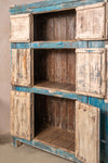 Vintage Blue Wooden Almirah <p>W:128cm D:47cm H:174cm </p>