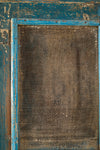 Vintage Blue Jali Almirah <p>W:130cm D:44cm H:187cm </p>