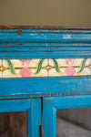 Blue Vintage Cabinet with Drawers <p>W:146cm D:50cm H:137cm </p>