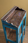Blue Vintage Display Cabinet <p>W:75cm D:36cm H:121cm </p>