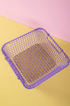 Purple Metal Railway Basket