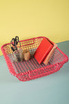 Pink Metal Railway Basket