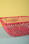 Pink Metal Railway Basket