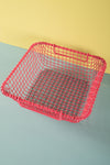 Pink Metal Railway Basket