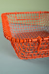 Orange Metal Railway Basket
