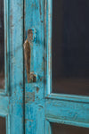 Blue Vintage Glazed Cabinet <p>W:75cm D:45cm H:110cm </p>