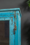 Blue Vintage Glazed Cabinet <p>W:75cm D:45cm H:110cm </p>