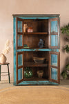 Vintage Blue Glazed Cabinet <p>W:140cm D:70cm H:210cm </p>