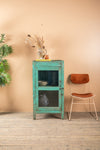 Turquoise Vintage Side Cabinet <p>W:61cm D:51cm H:116cm </p>