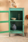 Turquoise Vintage Side Cabinet <p>W:61cm D:51cm H:116cm </p>