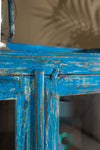Bright Blue Vintage Cupboard <p>W:91cm D:42.5cm H:136cm </p>