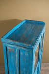 Bright Blue Vintage Cupboard <p>W:91cm D:42.5cm H:136cm </p>