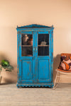 Bright Blue Vintage Cabinet <p>W:96cm D:48cm H:168cm </p>