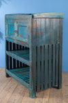 Vintage Blue Cupboard with Shelves <p>W:81cm D:51cm H:103cm </p>