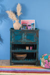 Vintage Blue Cupboard with Shelves <p>W:81cm D:51cm H:103cm </p>
