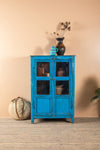 Bright Blue Vintage Cabinet <p>W:80cm D:40cm H:123cm </p>