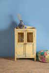 Vintage Pale Yellow Cabinet <p>W:70cm D:39cm H:119cm </p>