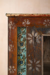 Carved & Painted Vintage Sideboard with Tiles <p>W:194cm D:44cm H:124cm </p>